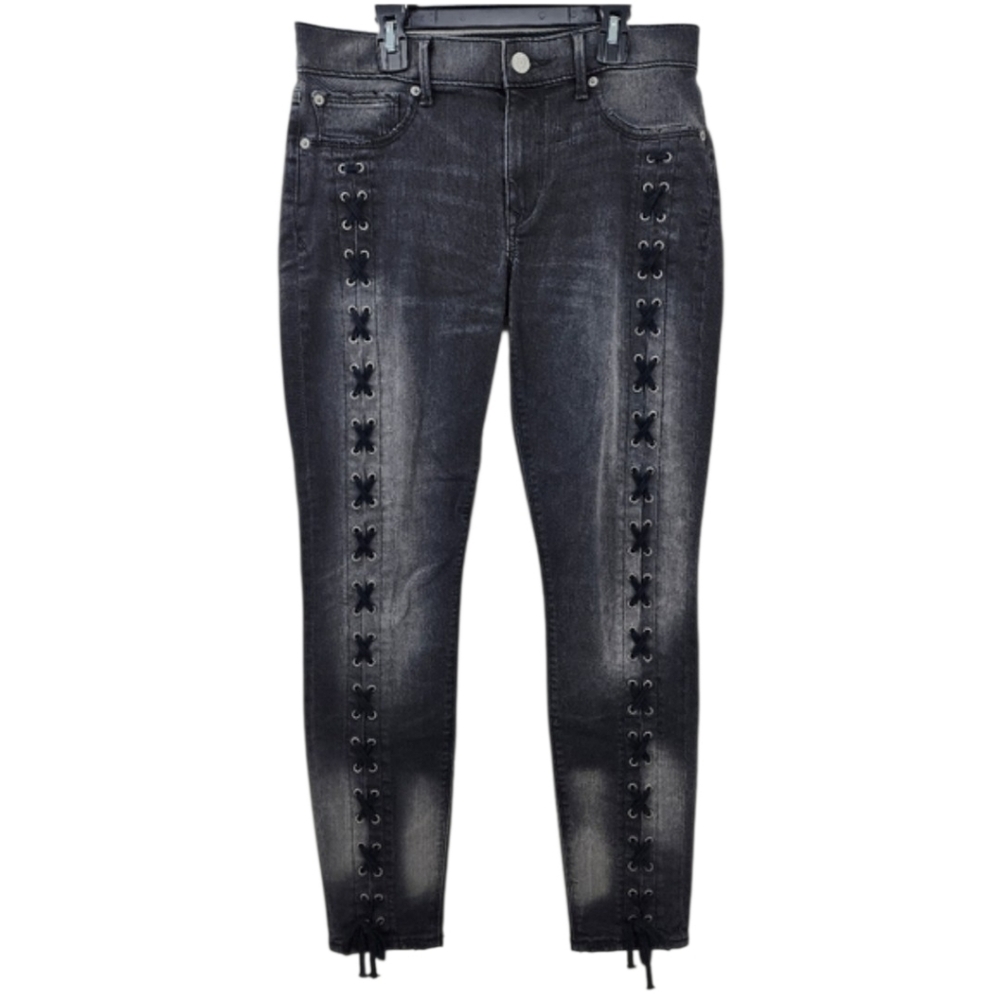 Express Premium Ankle Legging Mid-rise Stretch Jeans Size 6 Biker Apparel